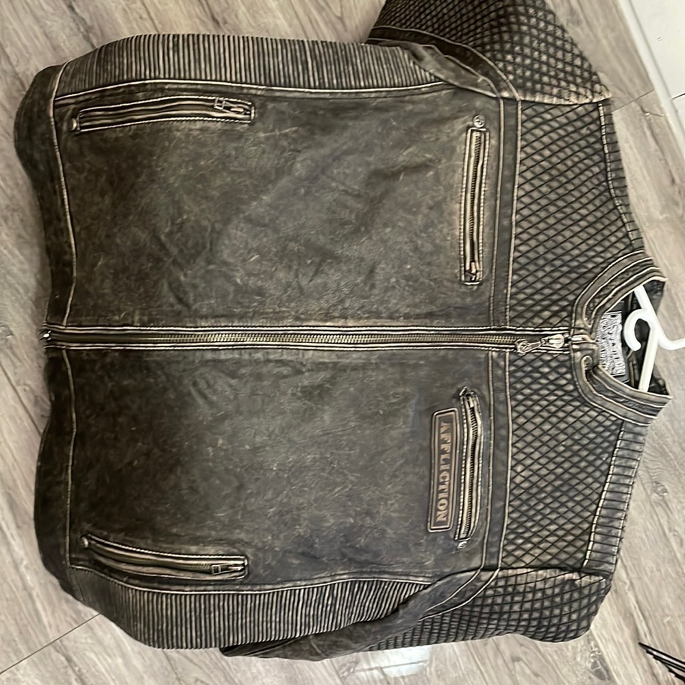 Mens xl leather Affliction jacket